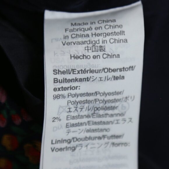 J.Crew Botanic Jacquard Sheath Dress In Mayapple Navy Green Valerie Size 4 - Picture 8 of 9